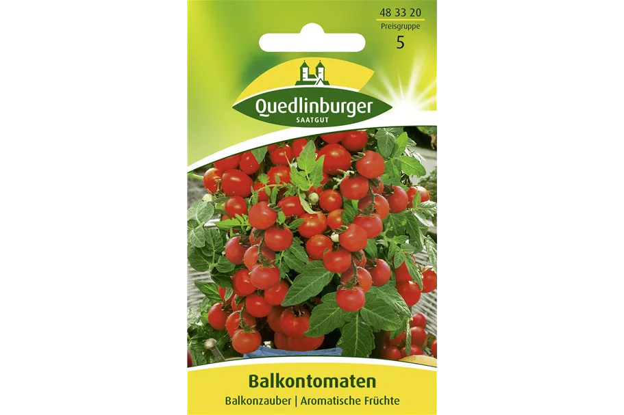 Tomatensamen 'Balkonzauber' Packungsinhalt reicht für ca. 20 Pflanzen