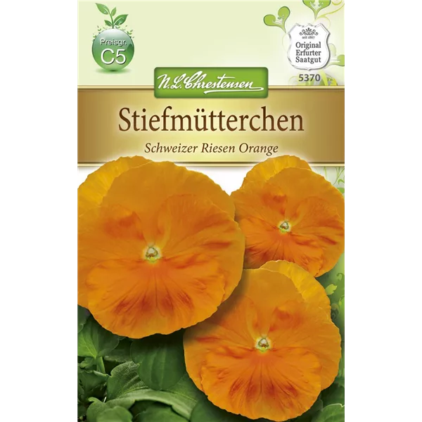 Stiefmütterchensamen 'Schweizer Riesen Orange Sonne'