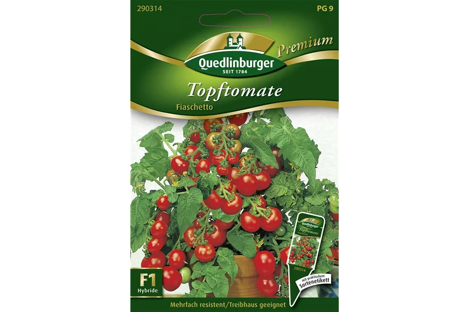 Tomatensamen 'Fiaschetto F1' Packungsinhalt reicht für ca. 10 Pflanzen