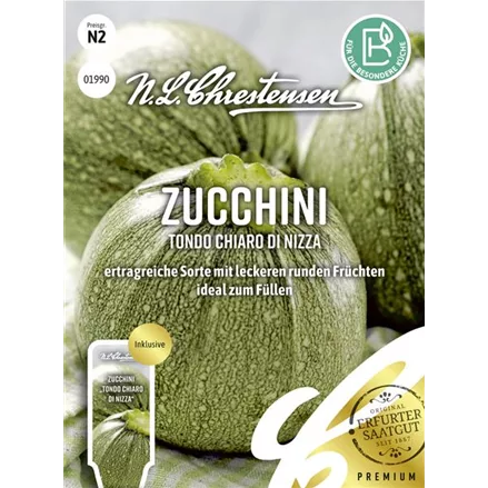 Zucchinisamen 'Tondo chiaro di Nizza'