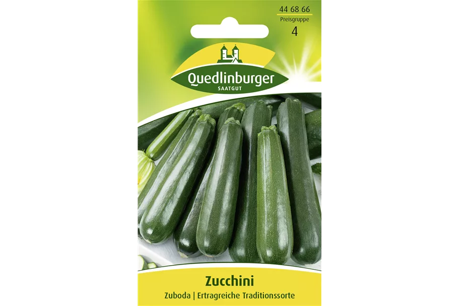 Zucchinisamen 'Zuboda' Packungsinhalt reicht für ca. 5 Pflanzen