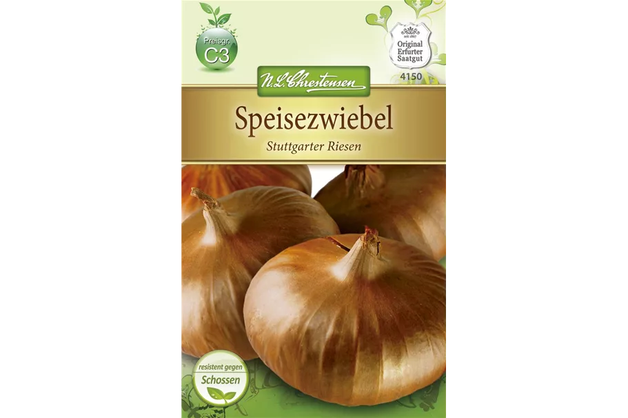 Zwiebelsamen 'Stuttgarter Riesen' Inhalt reicht für ca. 8-10 lfd. m.